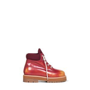 Pdf Men Burgundy Gradient-Effect Leather Strada Ankle Boots